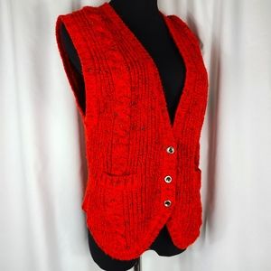 *VINTAGE* LIZ SPORT SWEATER VEST